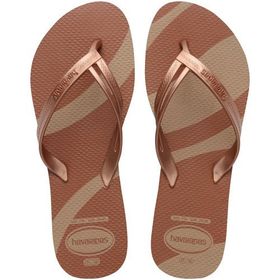 Havaianas Elegance Print 4148804-3581 Pembe Altın Kadın Terlik