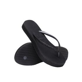 Havaianas Siyah Slim Flatfrom Sparkle Kadın Terlik