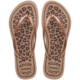 Havaianas Slim Animals 4103352-6516 Bej-Altın Kadın Terlik