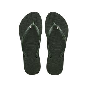 Havaianas Slim Crystal Swarovski II 4145651-0458 Zeytin Yeşili Kadın Terlik