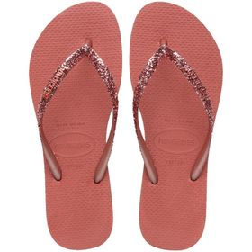 Havaianas Slim Glitter II 4146975-1121 Kiremit Kadın Terlik