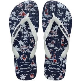 Havaianas Top Nautical 4137126-0306 Lacivert-Beyaz Erkek Terlik