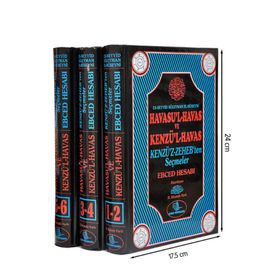 Havasu’l-Havas ve Kenzü’l-Havas Ebced Hesabı 1-6 Cilt - 3 Kitap Takım - Seyyid Süleyman El-Hüseyni