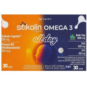 Haver Sitikolin Omega 3 Allday 60 Kapsül