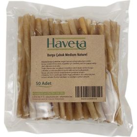 Haveta Naturel Medium 50 Adet Burgu Çubuk