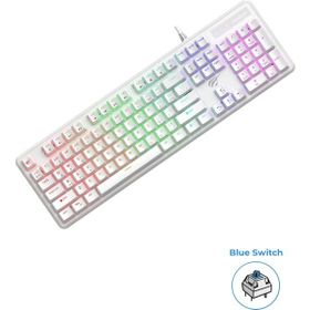 Havit Gamenote KB870L Beyaz RGB Blue Switch Mekanik Oyuncu Klavyesi