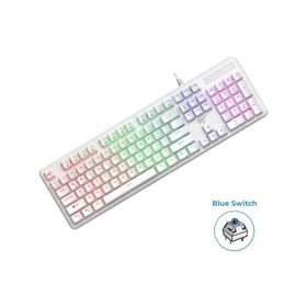 Havit Gamenote KB870L Beyaz RGB Blue Switch Mekanik Oyuncu Klavyesi