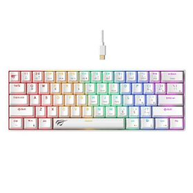 Havit Gamenote KB903L Beyaz RGB %60 TKL Red Switch Kablolu Mekanik Oyuncu Klavyesi