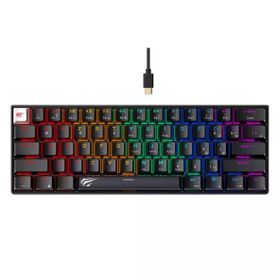 Havit Gamenote KB903L Siyah RGB %60 TKL Red Switch Kablolu Mekanik Oyuncu Klavyesi