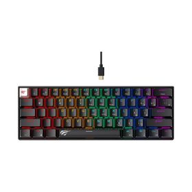 Havit Gamenote KB903L Siyah RGB %60 TKL Red Switch Kablolu Mekanik Oyuncu Klavyesi