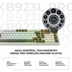 Havit Gamenote KB923L Pro RGB Kablolu/Kablosuz Mekanik Oyuncu Klavyesi