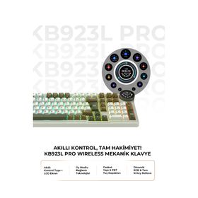 Havit Gamenote KB923L Pro RGB Kablolu/Kablosuz Mekanik Oyuncu Klavyesi