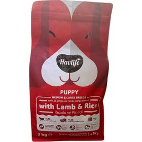 Havlife Kuzulu 3 kg Orta ve Büyük Irk Yavru Köpek Maması