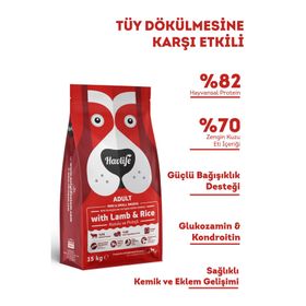 Havlife Kuzulu ve Pirinç Orta ve Büyük Irk 15 kg Yetişkin Köpek Maması