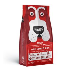 Havlife Kuzulu ve Pirinç Orta ve Büyük Irk 15 kg Yetişkin Köpek Maması