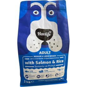 Havlife Somonlu 3 kg Orta ve Büyük Irk Yetişkin Köpek Maması