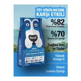 Havlife Somonlu ve Pirinçli Orta ve Büyük Irk 15 kg Yetişkin Köpek Maması