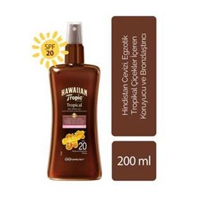 Hawaiian Tropic Protective Oil 200 ml Spf20+  Bronzlaştırıcı Havuç Yağı