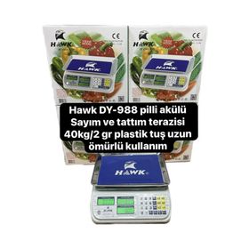 Hawk DY-988 40 kg Birinci Sınıf Terazi Hem Pilli ve Akülü Sıfır Terazi