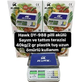 Hawk DY-988 40 kg Birinci Sınıf Terazi Hem Pilli ve Akülü Sıfır Terazi
