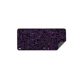 Hawk Gaming Chair Doodle 90x40 cm 3mm Premium Kaymaz Taban Dikişli Oyuncu Mouse Pad