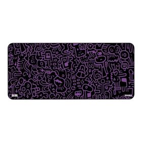 Hawk Gaming Chair Doodle 90x40 cm 3mm Premium Kaymaz Taban Dikişli Oyuncu Mouse Pad