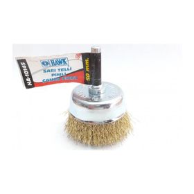 Hawk HA10145 50 mm Pimli Sarı Telli Çanak Fırça