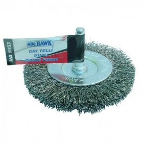 Hawk HA11135 100x10 mm Gri Telli Pimli Daire Fırça