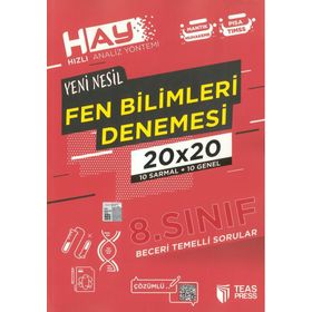 Hay 8. Sınıf Fen Bilimleri Branş Deneme Teas Press Yayınları