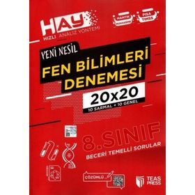 Hay 8. Sınıf Fen Bilimleri Branş Deneme Teas Press Yayınları