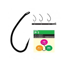 Hayabusa 4 P1 Dövme Teflon Black 10'lu Paket Sazan İğnesi