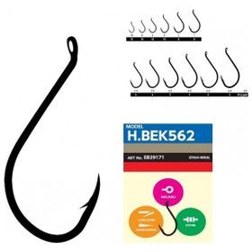 Hayabusa HBEK 562 No:5/0 Black Nikel Delikli Octopus Sinarit İğnesi