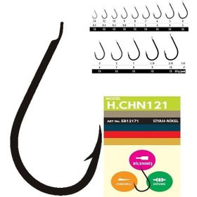 Hayabusa HCHN 121 15'li Paket Black Nikel Kısa Pala Dövme Olta İğnesi