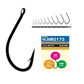 Hayabusa HMRS 173 15'li Paket Black Nikel Delikli Dövme 3/0 Olta İğnesi