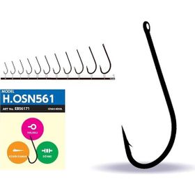 Hayabusa HOSN 561 Black Nikel 1 Delikli Uzun Pala Olta İğnesi