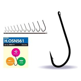 Hayabusa HOSN 561 Black Nikel 2/0 Delikli Uzun Pala Olta İğnesi