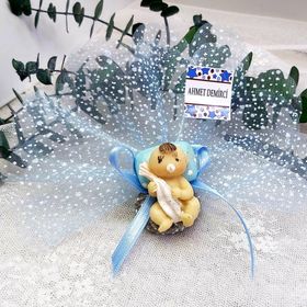 Hayaller Dükkanı 30 Adet Erkek Yastıkta Uyuyan Bebek Biblo Bebek Şekeri