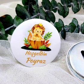 Hayaller Dükkanı Aslancık Baskılı 15 Adet Yenidoğan Açacak Magnet