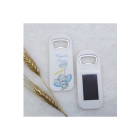 Hayaller Dükkanı Balonlu Fil Baskılı 30 Adet 4,5x10,5 cm Dikey Uv Erkek Bebek Açacak Magnet
