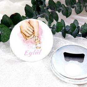 Hayaller Dükkanı El Ele Baskılı 15 Adet Kız Bebek Açacak Magnet
