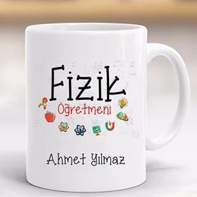 Hayaller Dükkanı Fizik Öğretmeni Kişiye Özel Öğretmenler Günü Kupa
