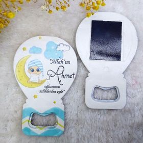 Hayaller Dükkanı HDBL38 Balon Erkek Bebek 30 Adet Açacak Magnet