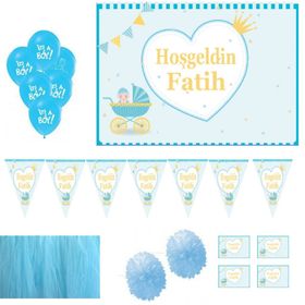 Hayaller Dükkanı HDTS112 Hoşgeldin Bebeğim Magnetli Erkek Bebek Set