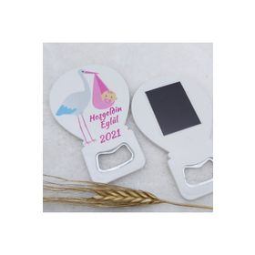 Hayaller Dükkanı Leylek Baskılı Kız Bebek Balon 30 Adet 11x7 cm Açacak Magnet