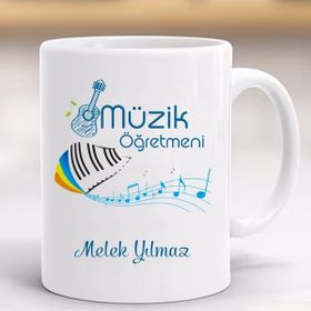 Hayaller Dükkanı Müzik Öğretmeni Kişiye Özel Öğretmenler Günü Kupa