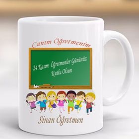 Hayaller Dükkanı Öğretmenler Günü Kişiye Özel Kupa