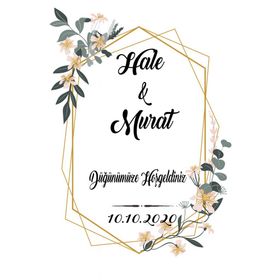 Hayaller Dükkanı SN132 Kişiye Özel Karşılama Panosu Afiş