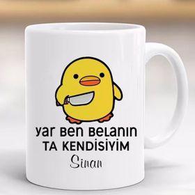 Hayaller Dükkanı Yar Ben Balanın Kişiye Özel Kupa Bardak