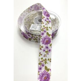 Hayalperest Boncuk 1 mt 2.5 cm Çiçek Desenli Grogren Kurdele