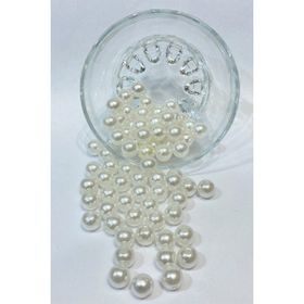 Hayalperest Boncuk 14 mm 50 gr Beyaz Plastik inci Boncuk